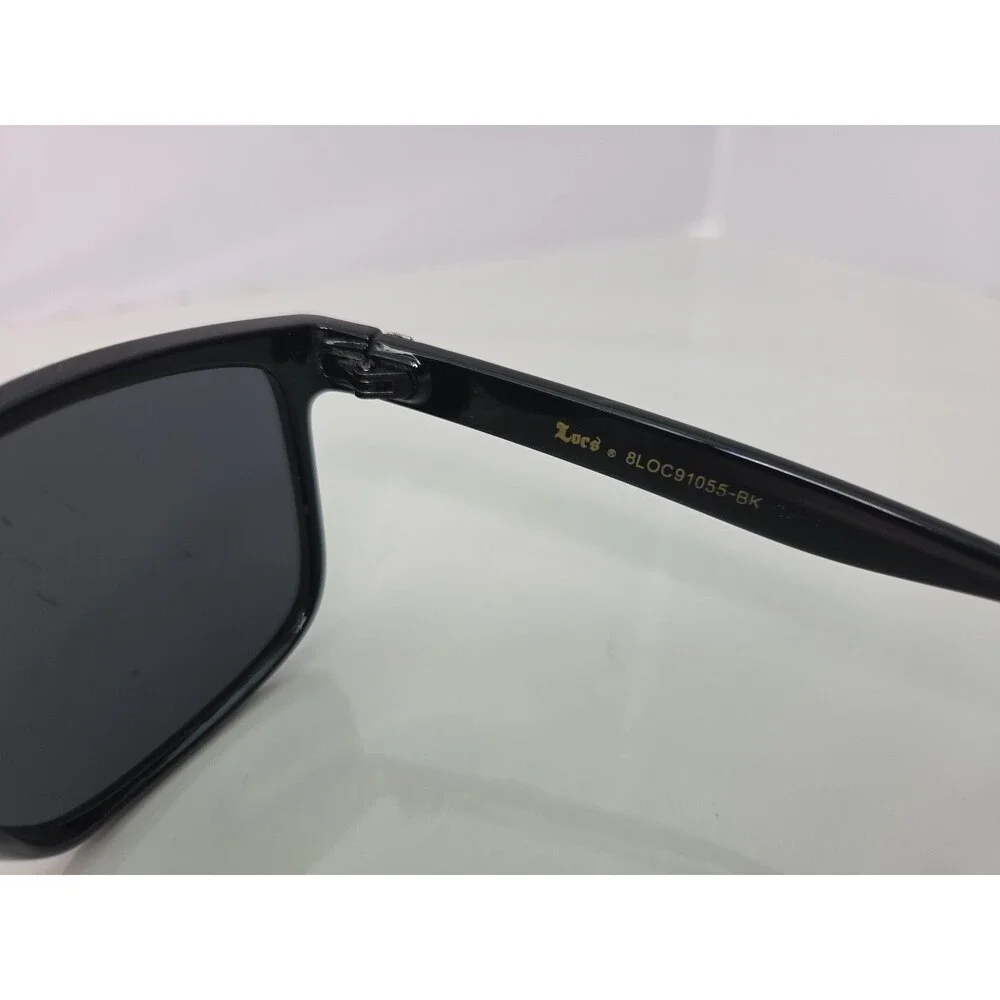 Locs Sunglasses Black Frame Smoke Tint Lens 8LOC91055-BK